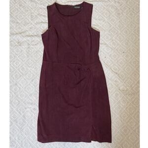 Ralph Lauren Plum Suede Dress Size 10